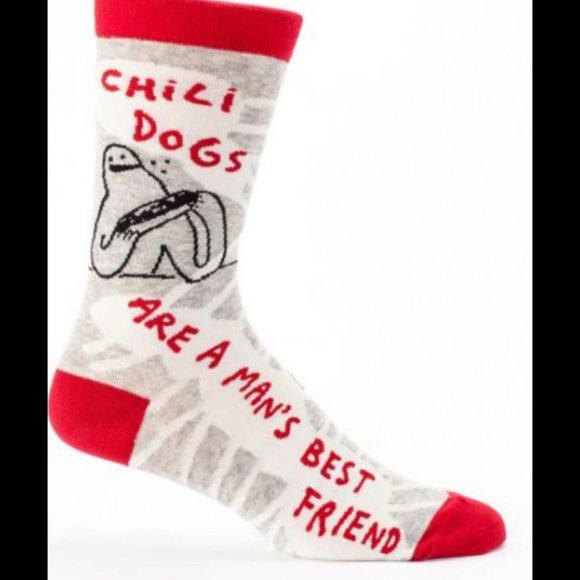 NWT Chili dogs are a man’s best friend BlueQ Socks - Picture 3 of 3